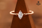 Load image into Gallery viewer, MARQUISE TWIST SOLITAIRE
