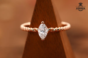 MARQUISE TWIST SOLITAIRE