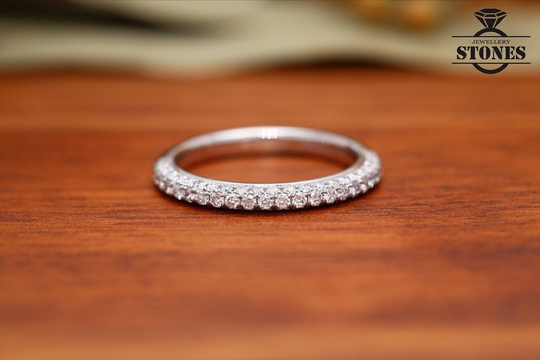 THREE SIDES ETERNITY RING