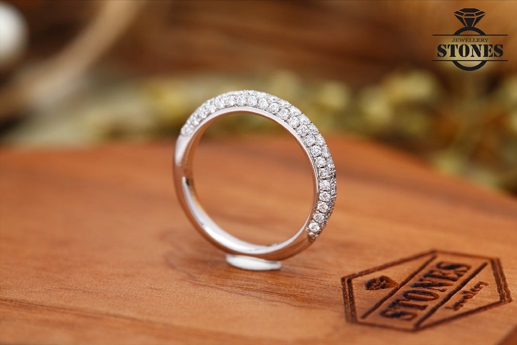 THREE SIDES ETERNITY RING