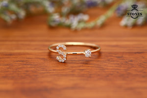 INITIAL DIAMOND RING